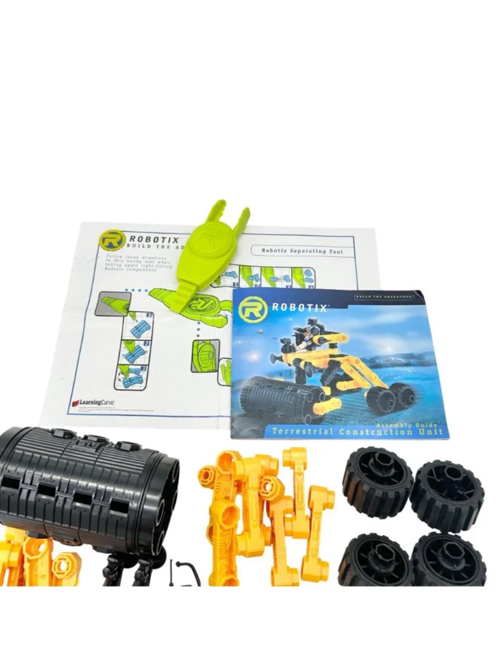 Robotix Terrestrial Construction Unit Model Kit with Assembly Guide 2 Pcs Short